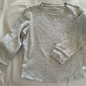 Youth light-grey long-sleeve Gap shirt